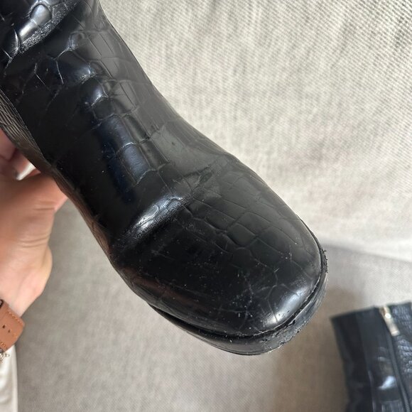 ASOS Black Croc Boots - Picture 2 of 5